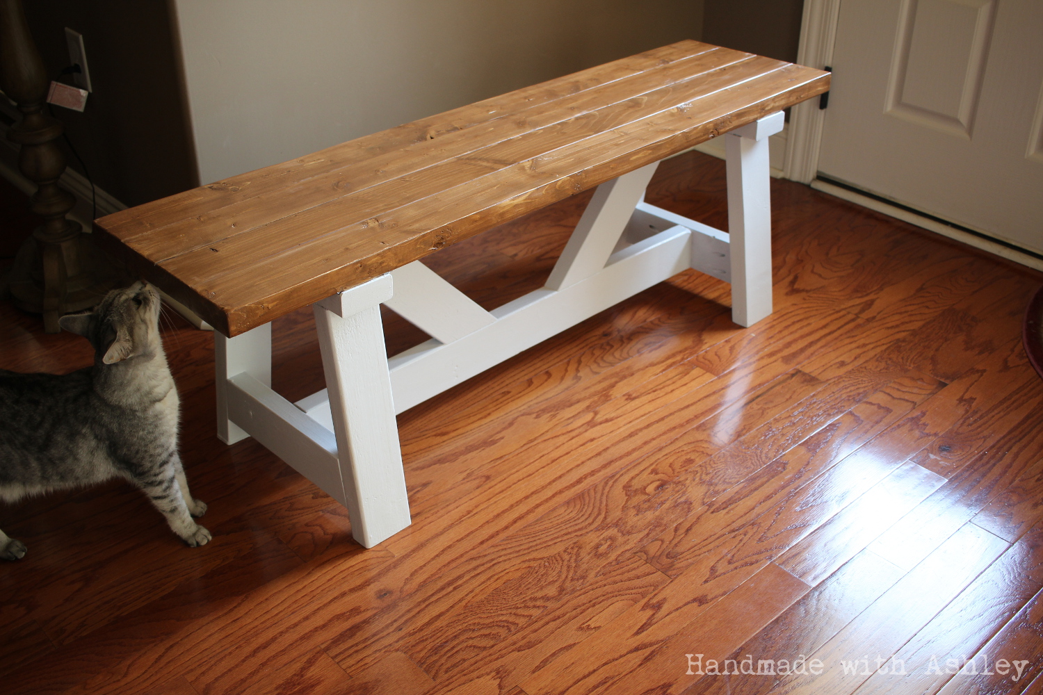 DIY Providence Bench (Plans by Ana White) - Handmade with ...