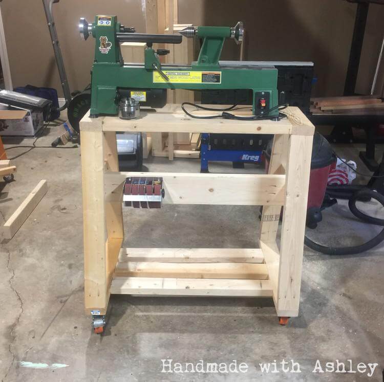 DIY Mobile Lathe Stand - Handmade with Ashley