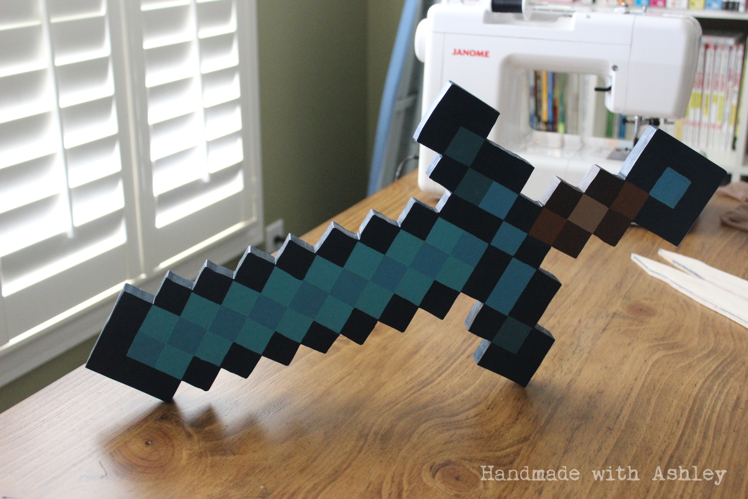 Diy Minecraft Sword Wooden Sword Tutorial Handmade With Ashley