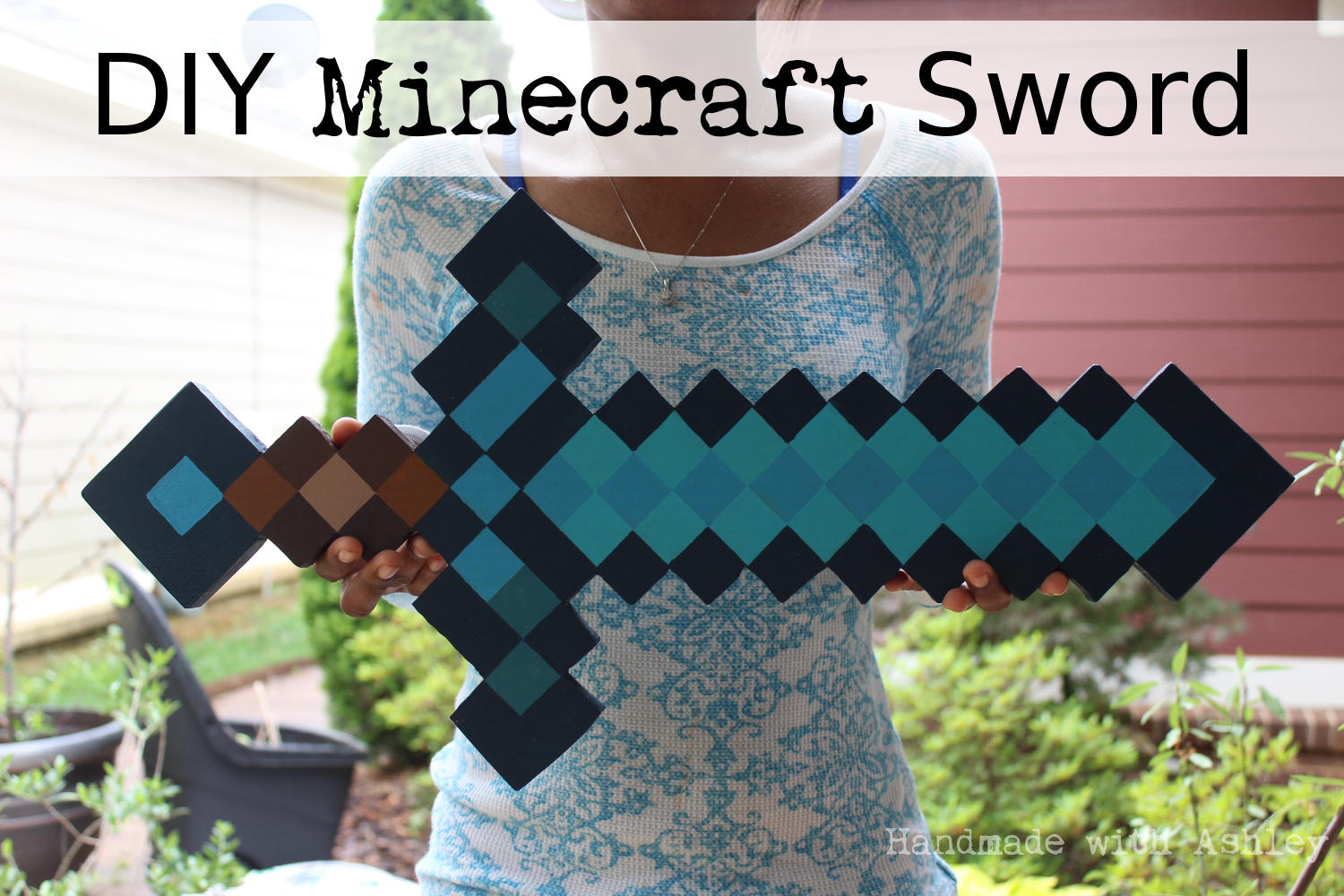 Diy Minecraft Sword Wooden Sword Tutorial Handmade With Ashley